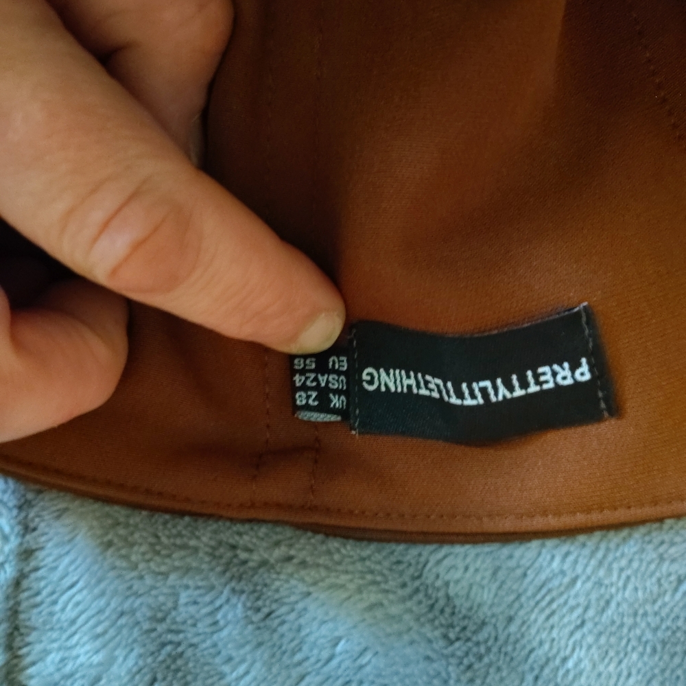 PrettyLittleThing Tan Skirt long dress